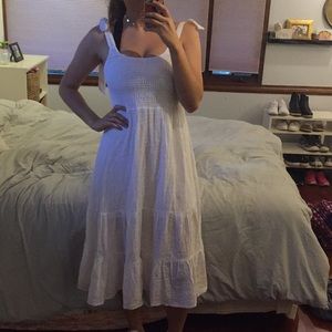 NWOT Princess Polly White Midi Sundress Sz Medium